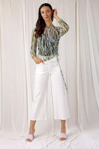 White Bengaline Culotte - FINAL SALE