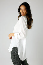 White Seta Darling Shirt - FINAL SALE