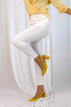 White Bengaline Easy Jean - SALE