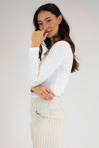 White Superior Jersey Top - FINAL SALE