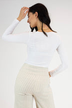 White Superior Jersey Top - FINAL SALE