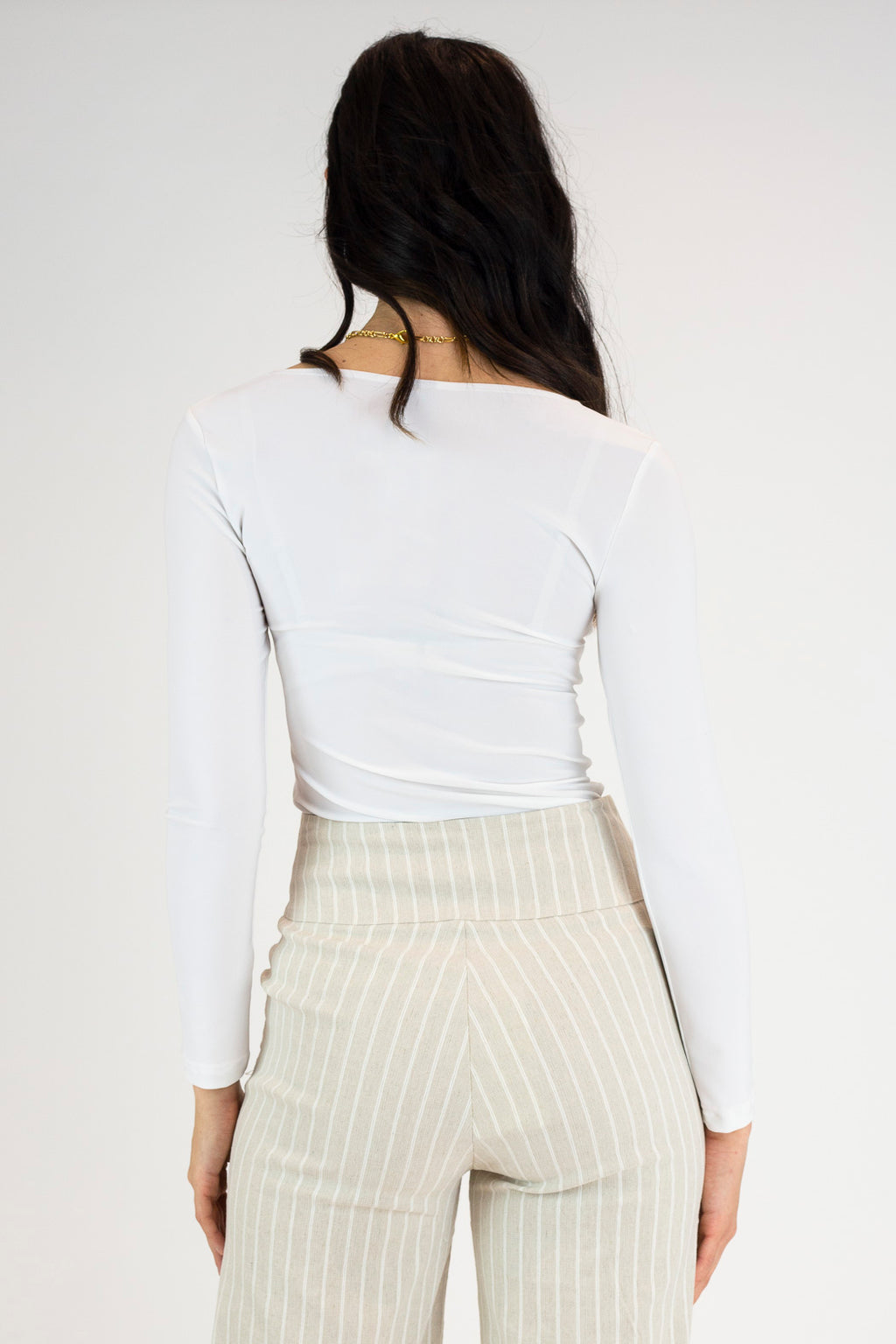 White Superior Jersey Top - FINAL SALE