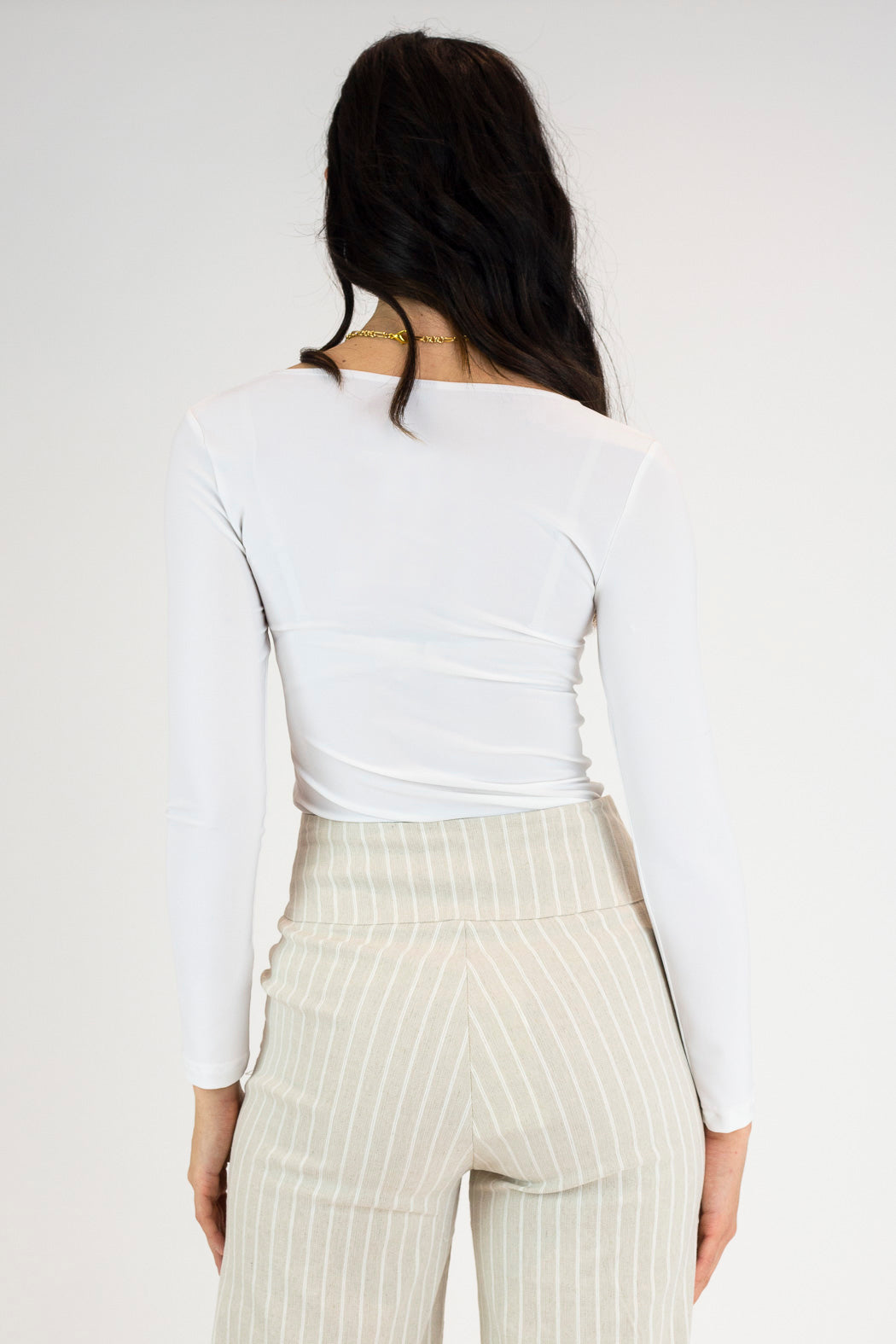 White Superior Jersey Top - FINAL SALE