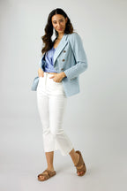 Ivory Bengaline Crop Flare - Final Sale