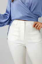 Ivory Bengaline Crop Flare - Final Sale