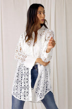 White Lace Shacket - SALE