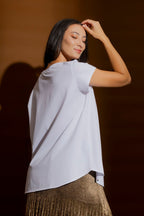 White Sequin Dancer T-Shirt