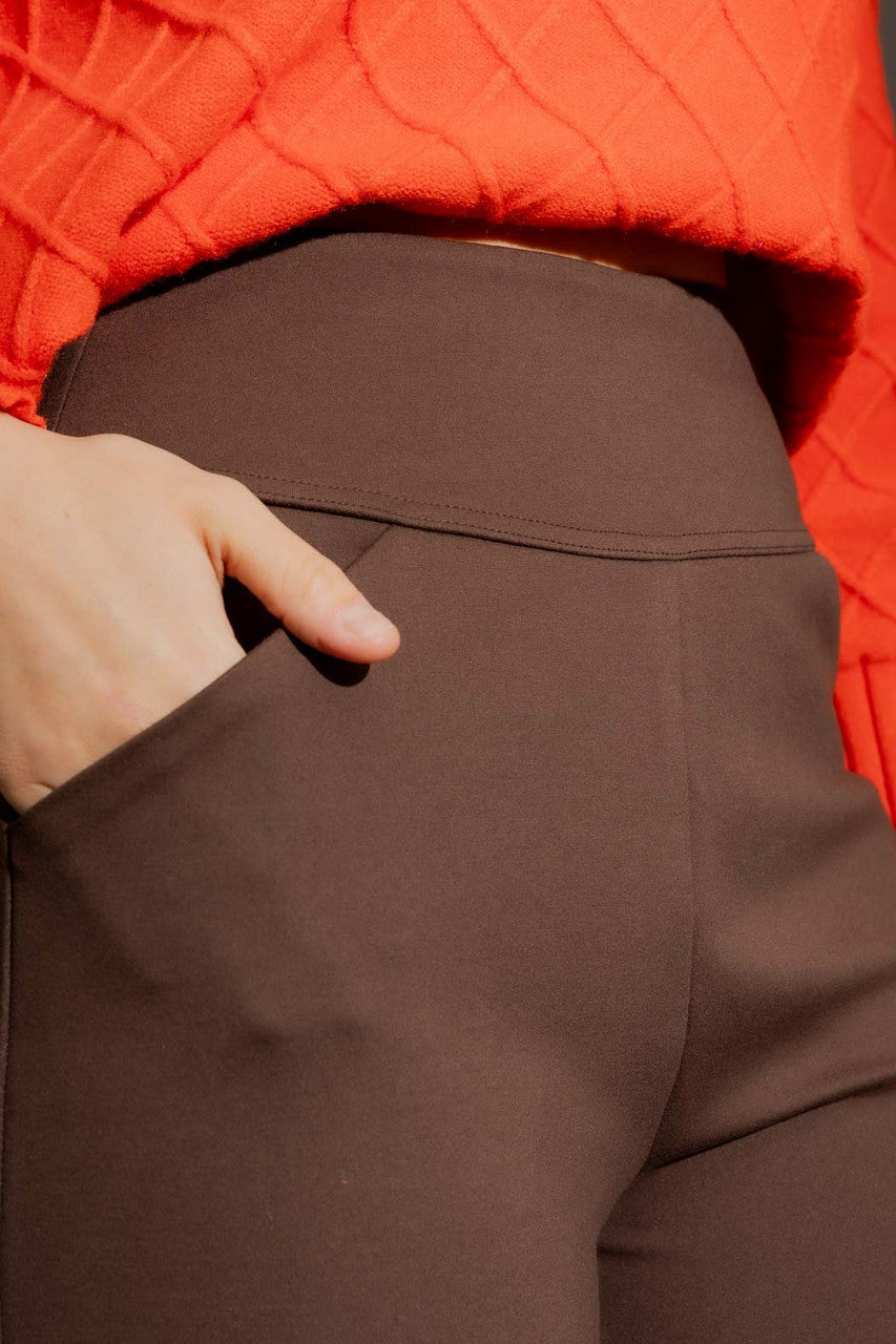 Mocha Ponte Jet Culotte