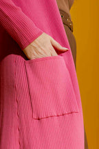 Pink / Taupe Knit Cardi