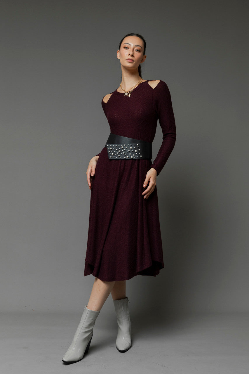 Plum Bella Keyhole Dress