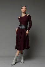 Plum Bella Keyhole Dress