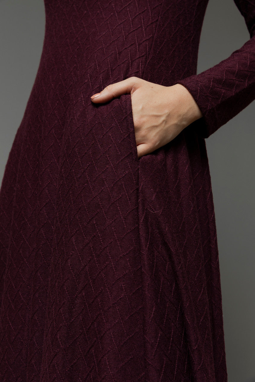 Plum Bella Keyhole Dress