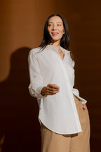 White Cotton Asana Shirt