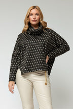 Hearts Gigi Roll Neck Top - Sale