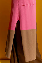 Pink / Taupe Knit Cardi