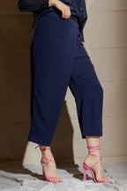 Navy Wrap Pants