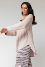 Lilac Sparkle V Top Jumper - Final Sale