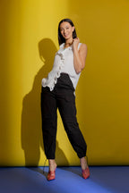 Ivory Double Ruffle Cami