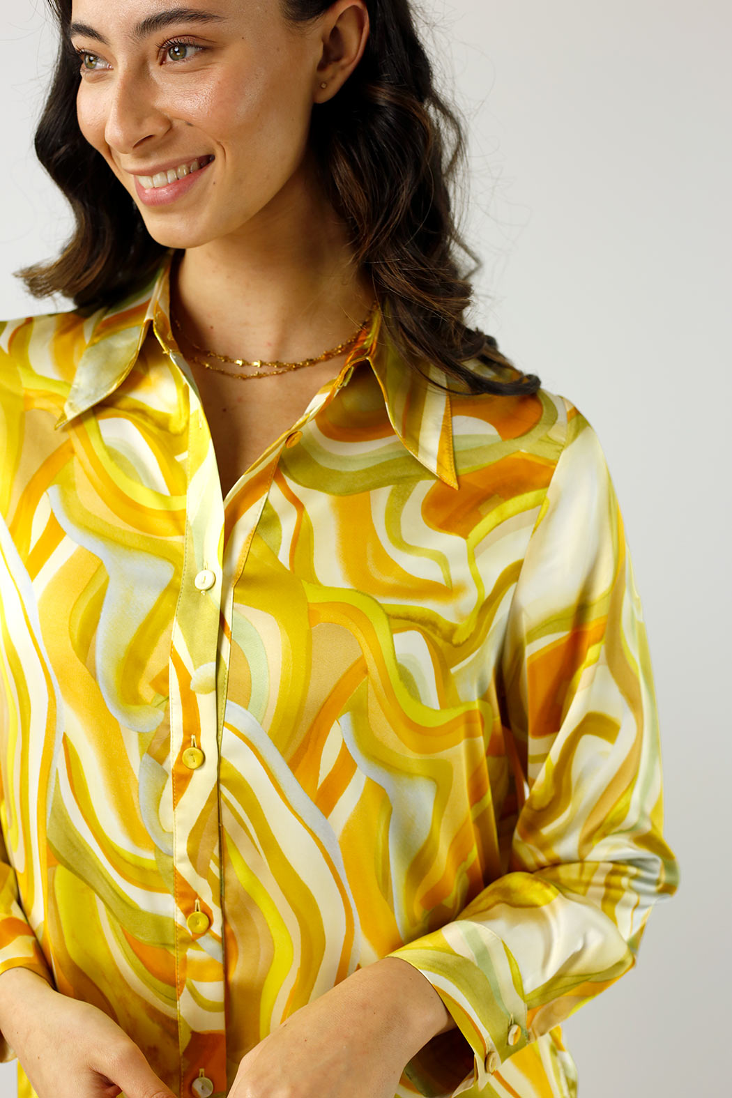 Yellow Boyfriend Maxi Shirt - Sale