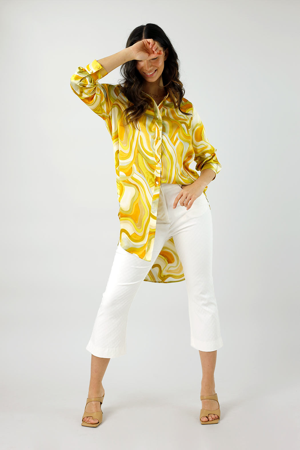 Yellow Boyfriend Maxi Shirt - Sale