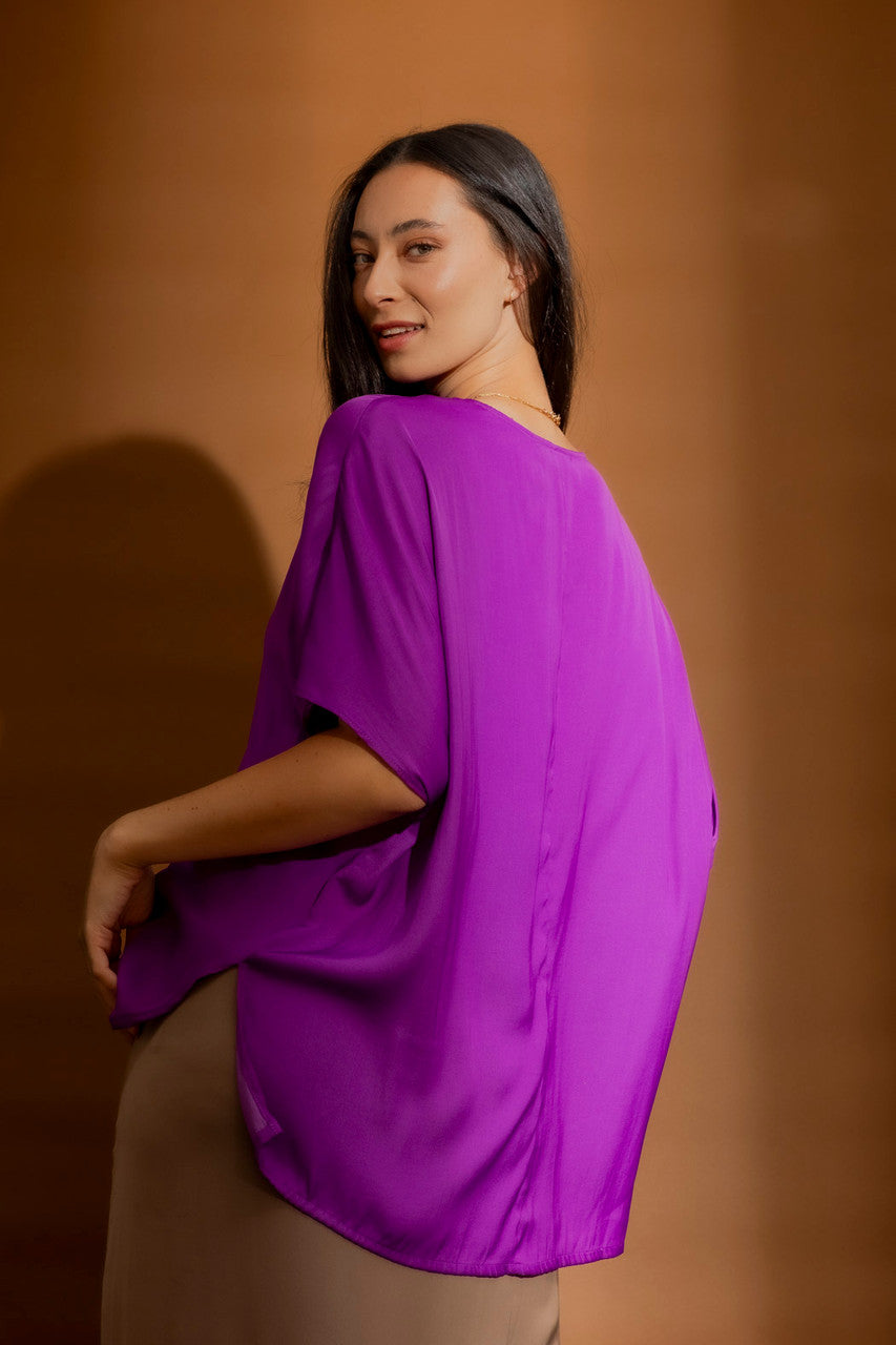 Magenta Bondi Top