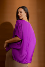 Magenta Bondi Top