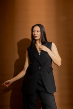 Black Sorrento Vest