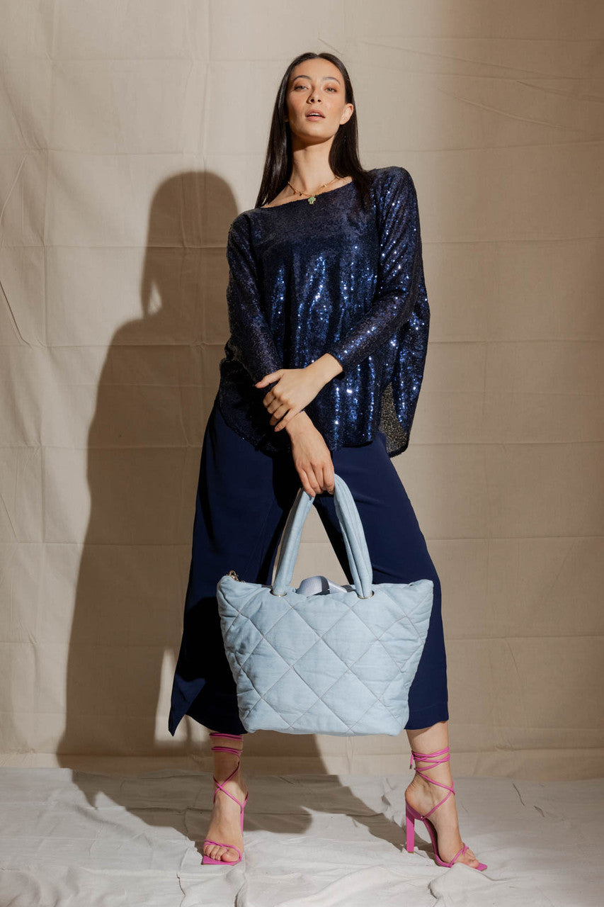 Blue Sequin Overtop