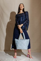 Blue Sequin Overtop