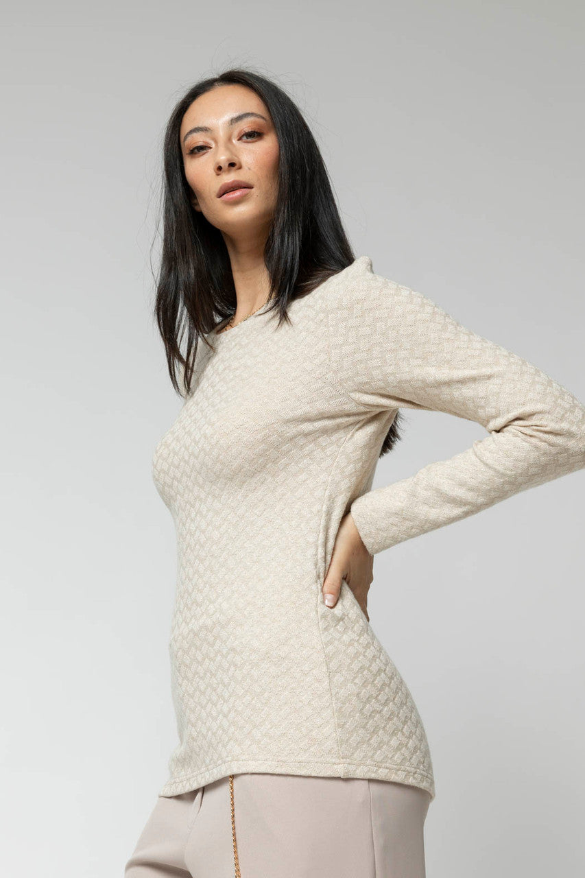 Ivory Sparkle Crew Top