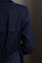Navy Sorrento Trench Coat