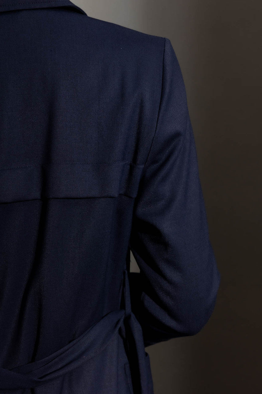 Navy Sorrento Trench Coat