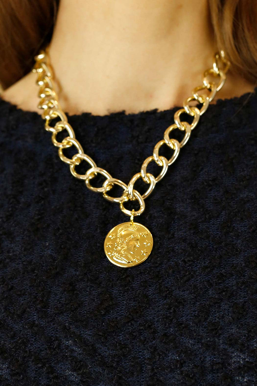 Gold Coin Necklace - SALE