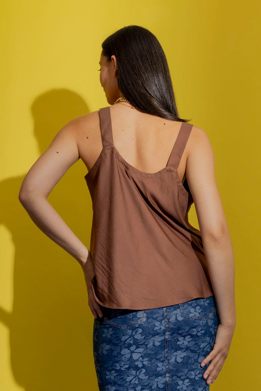 Taupe Wide Strap Cami