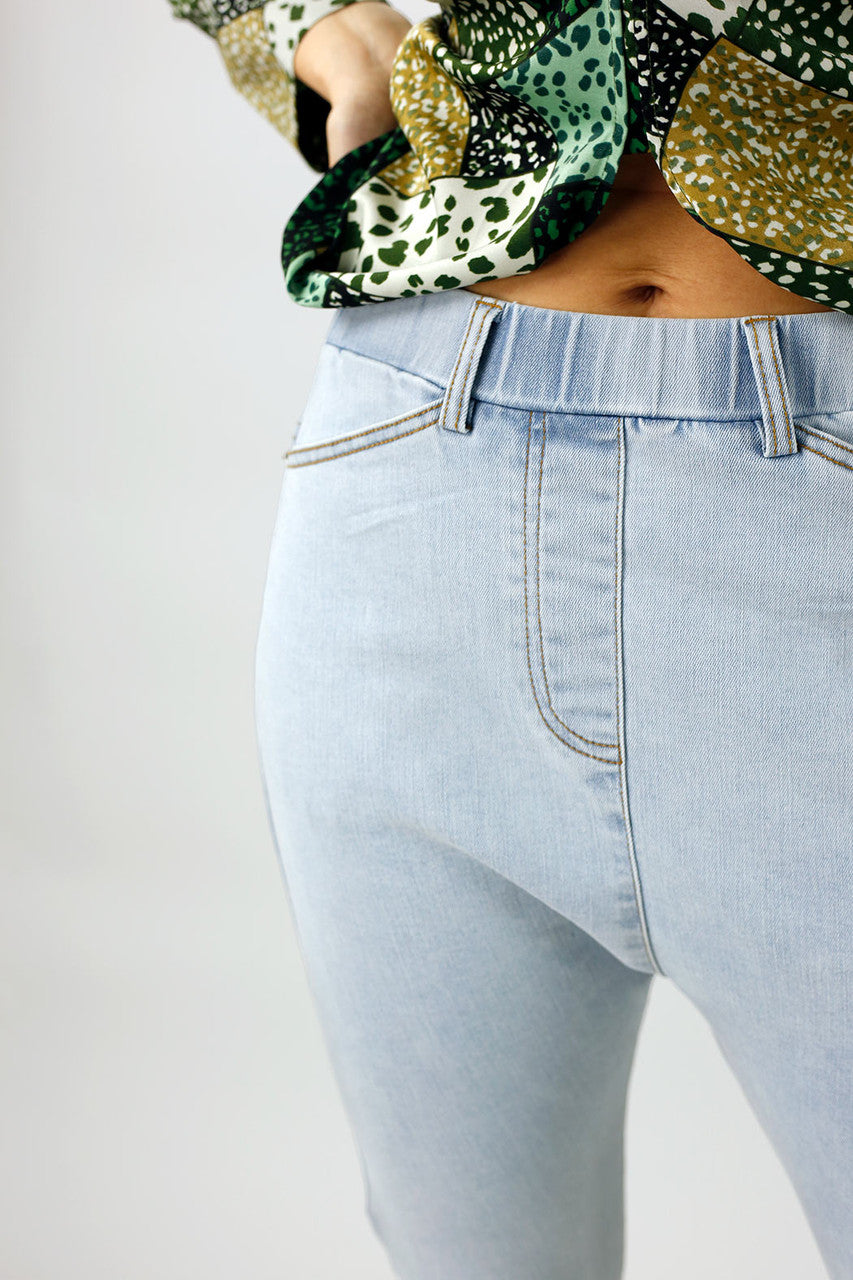 Light Denim Slouch Jeans