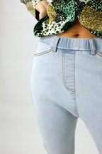Light Denim Slouch Jeans