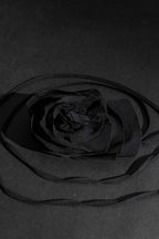 Black Rosette Belt Black O/S
